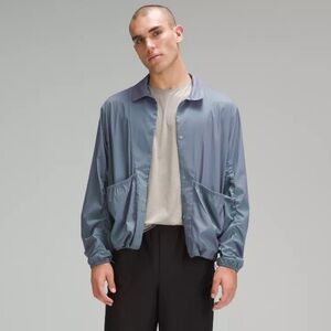 NWOT Lululemon LAB Lightweight Ripstop Jacket men’s silver / purple